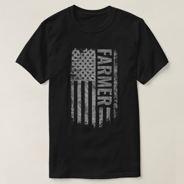 Bondes USA Flag Distressed design T Shirt (Design framsida)