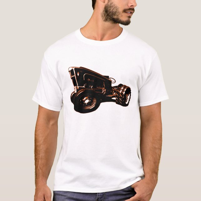 Bondetraktorskjorta Tee Shirt (Framsida)