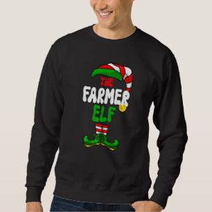 Bondetroll Pyjamas Matchande Jul Grupp Julfirande Lång Ärmad Tröja