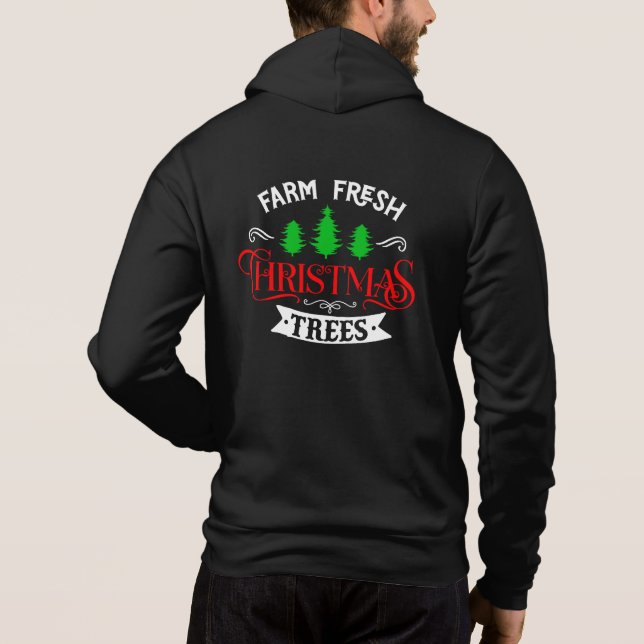 Bondfriska julgranar Design-54390 T Shirt (Baksida)