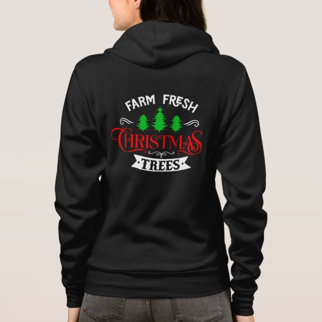 Bondfriska julgranar Design-54390 T Shirt (Baksida)