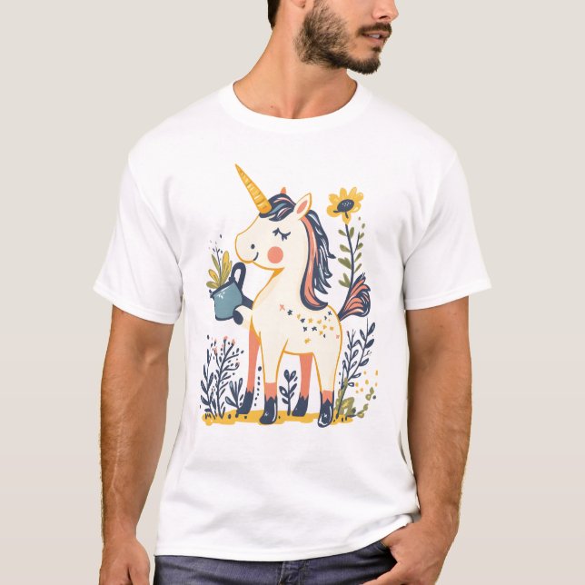 Bondgård Enhörning (1) T Shirt (Framsida)