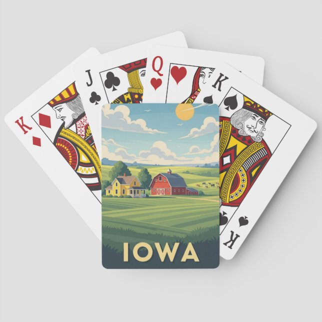 Bondgård i Iowa Resa Casinokort (Baksidan)