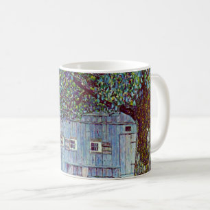 Bondgård i Övre Österrike av Gustav Klimt Kaffemugg