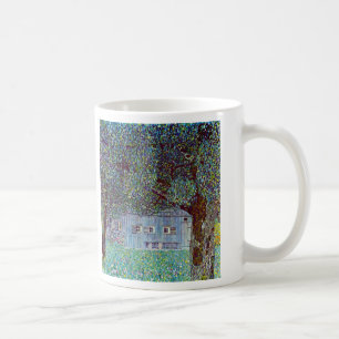 Bondgård i Övre Österrike av Gustav Klimt Kaffemugg