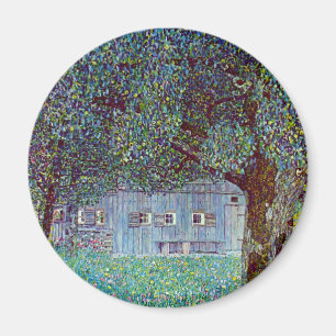 Bondgård i Övre Österrike av Gustav Klimt Magnet