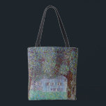 Bondgård i Övre Österrike av Gustav Klimt Tygkasse<br><div class="desc">Bondgård i Övre Österrike (1912) av Gustav Klimt är en vintage symbolism-målning från den viktorianska eran. En naturscen med träd och en blomsteräng med en lada på en gård. Den stora träkonstruktionen har fönster. Om konstnären: Gustav Klimt (1862-1918) var en österrikisk symbolistisk målare och en av de mest framstående medlemmarna...</div>