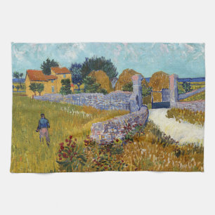 Bondgård i Provence (1888) av Vincent Van Gogh Kökshandduk