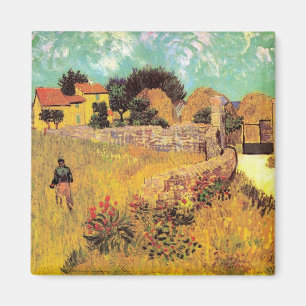 Bondgård i Provence av Vincent van Gogh Magnet