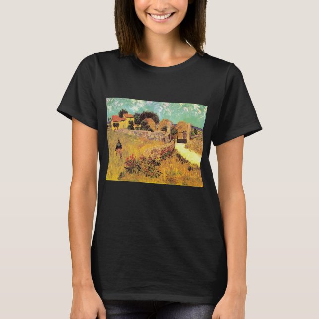 Bondgård i Provence av Vincent van Gogh T Shirt (Framsida)