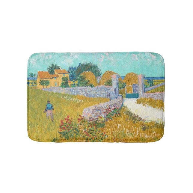 Bondgård i Provence - Vincent van Gogh Badrumsmatta (Framsidan)