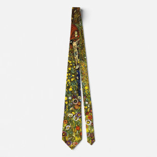 Bondgård med krucifix av Gustav Klimt Slips