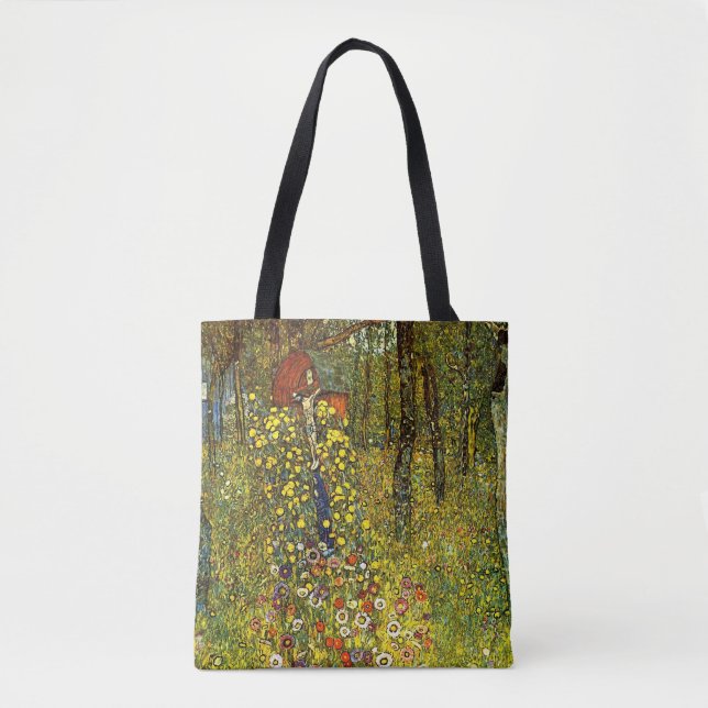 Bondgård med krucifix av Gustav Klimt Tygkasse (Framsida)