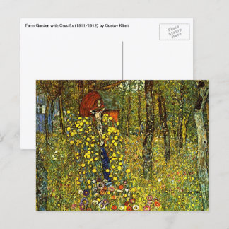 Bondgård med krucifix av Gustav Klimt Vykort