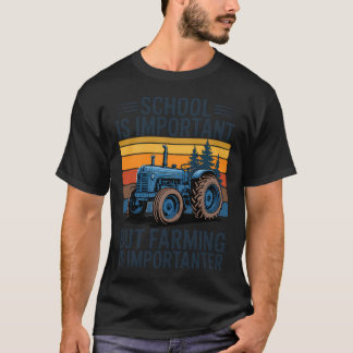 Bondgård Men Jordbruk Är Viktigare Traktor T Shirt