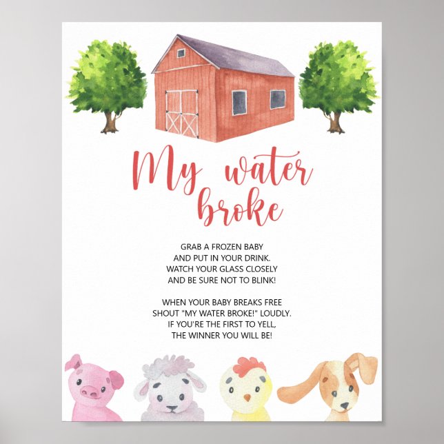 Bondgård - Mitt vatten gick Poster (Framsidan)