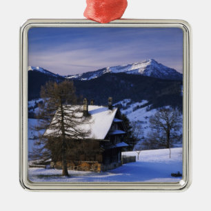 Bondgård och Mount Rigi och Pilatus, Julgransprydnad Metall