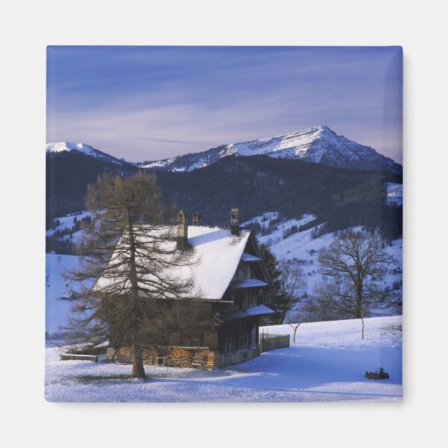 Bondgård och Rigi och Pilatus, Magnet (Framsidan)