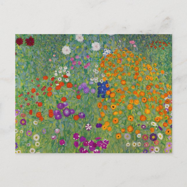 Bondgård, Oljemålning, Gustav Klimt Vykort (Framsida)