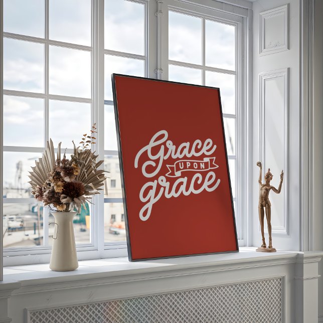 Bondgård rustik kristen Nåde på nåde  Poster (Skapare uppladdad)
