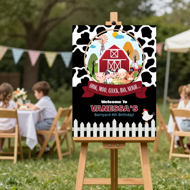 Bondgård välkomst födelsedagsaffisch poster (Skapare uppladdad)
