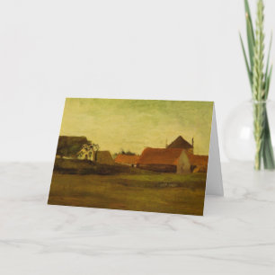 Bondgårdar i Loosduinen Haag av Vincent van Gogh Kort