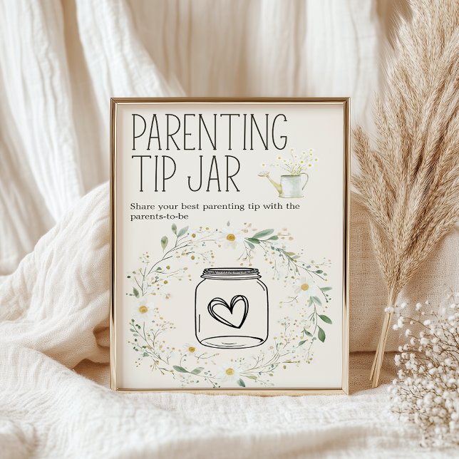 Bondgårdsdjur Baby Shower Föräldraskap Tipsburk Sk Poster (Skapare uppladdad)