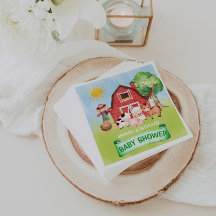 bondgårdsdjur baby shower