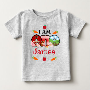 Bondgårdsdjur ETT Födelsedag Barnyard Födelsedag T Shirt