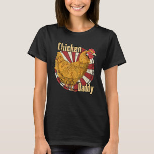 Bondgårdsdjur Kyckling Pappa Bonde Män Fars Dag C T Shirt
