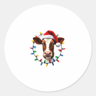 Bondgårdsdjur Xmas Pyjamas Kostym Bonde Jul  Runt Klistermärke