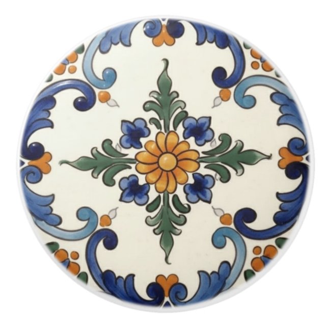 Bondgårdsfolk Blomma Medelhavet Blå Orange Knopp (Framsidan)
