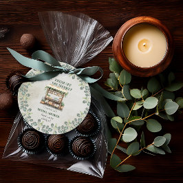 Bondgårdsmarknadens välkomstfest för bröllopsfest  gåvor etiketter