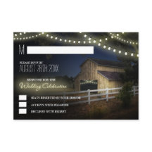 Bondgårdssträngljus Rustik Bröllopsfest på Ladan R