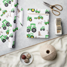 Bondgårdstema Traktor Presentpapper
