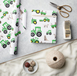 Bondgårdstema Traktor Presentpapper