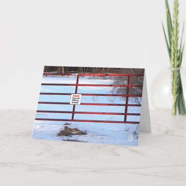 Bondgårdsvalentin kort (Framsida)