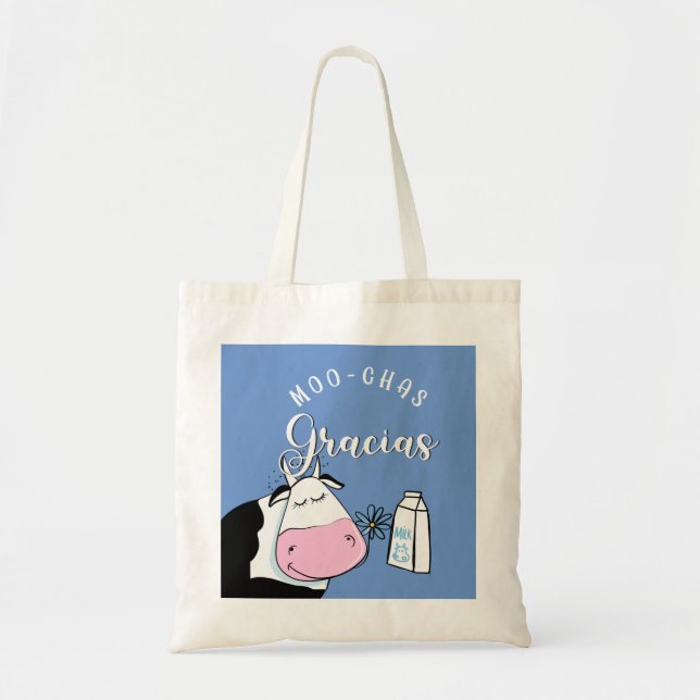 bondgåva Muchas gracias moo Tygkasse (Framsidan)