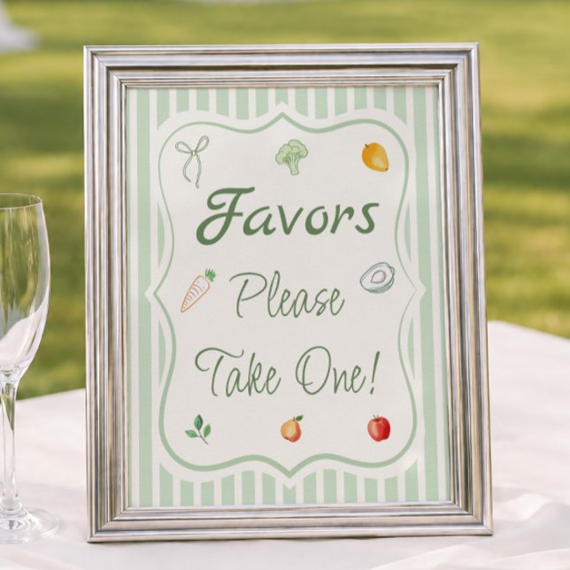 Bondgemarknad Baby Shower Party Favor Poster (Skapare uppladdad)