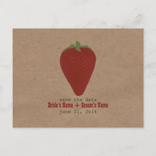 Bondgemarknad Inspirerad Spara Datum Jordgubbe Meddelande Vykort