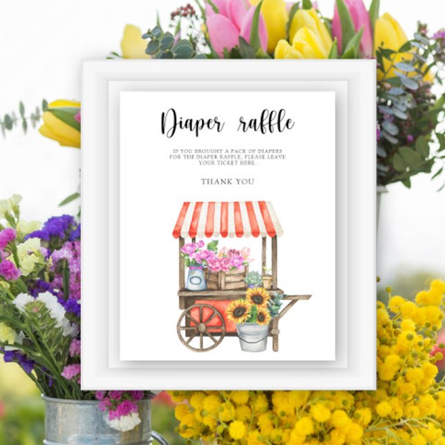 bondgummarknad baby shower - blöja lotteri poster (Skapare uppladdad)