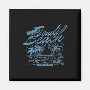 Bondi Beach Australia Distress Surfa Beach Magnet