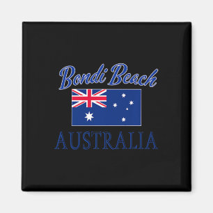 Bondi Beach Australia Flagga Magnet
