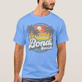 Bondi Beach Australia Retro 70s Vintage Beach Summ T Shirt