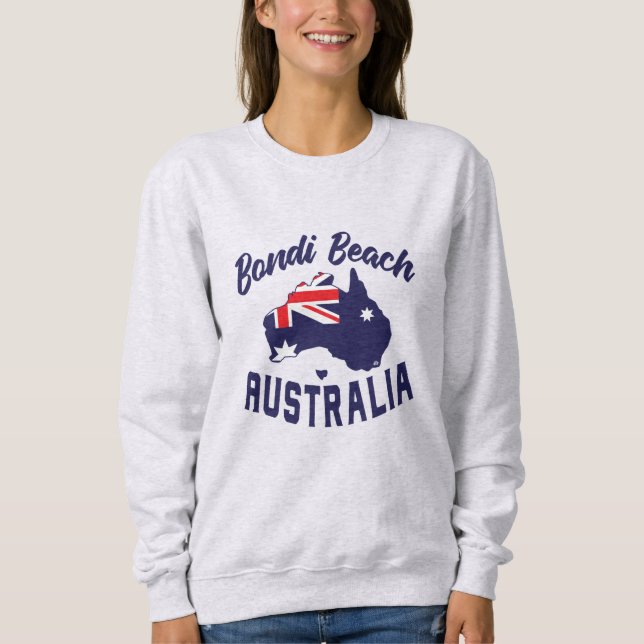 Bondi Beach, Australien, Crewnacksvjortan, T Shirt (Framsida)