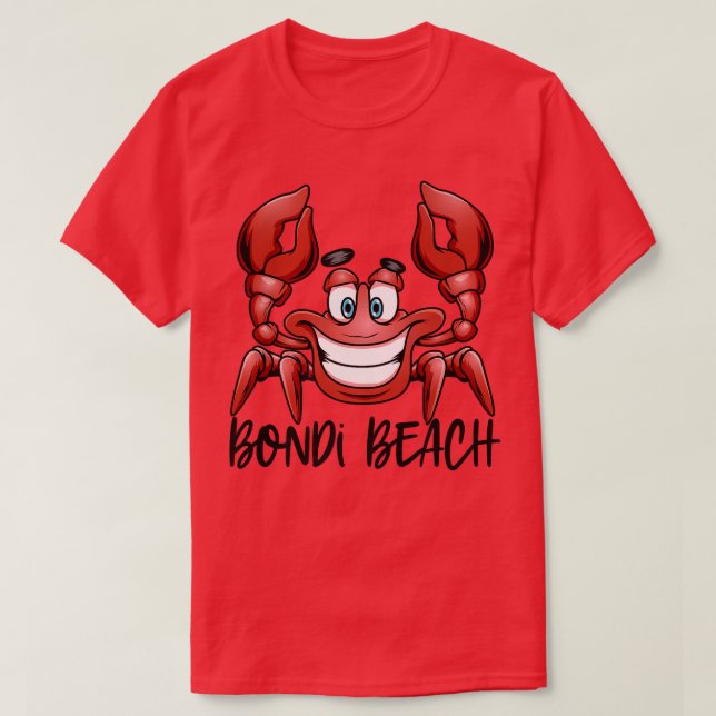 Bondi Beach Australien Familjesemester Gruppresor  T Shirt (Design framsida)