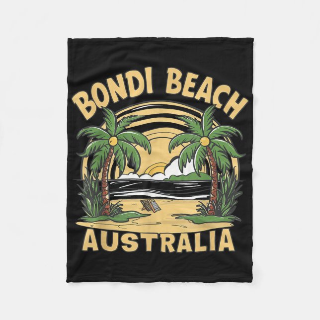 Bondi Beach Australien Fleecefilt (Framsidan)