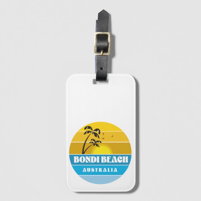 Bondi Beach Australien Knapp Bagagebricka (Framsida vertikal)