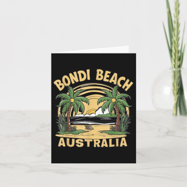 Bondi Beach Australien Kort (Framsida)