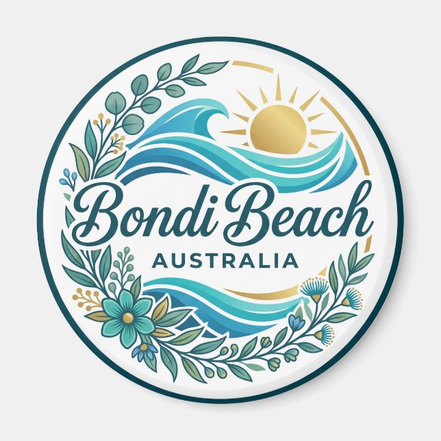 Bondi Beach Australien Magnet (Framsidan)